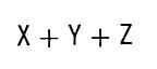 X＋Y＋Z